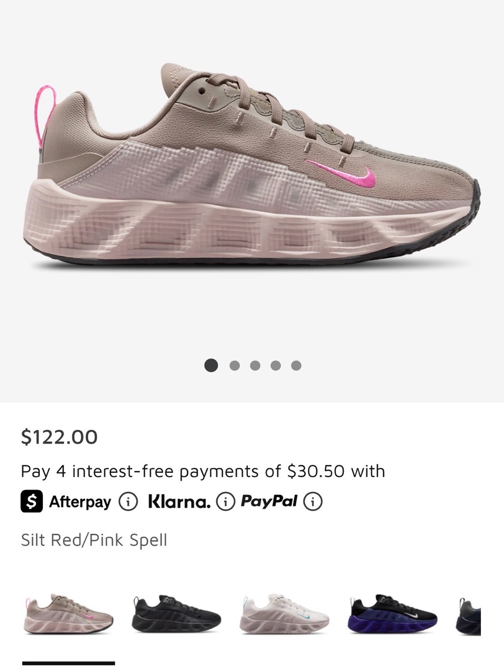 Nike Young Kids Ava Rover with Pink & Ivory Accent Running Sneakers
